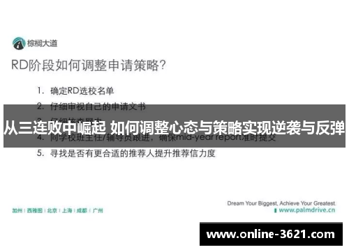 从三连败中崛起 如何调整心态与策略实现逆袭与反弹