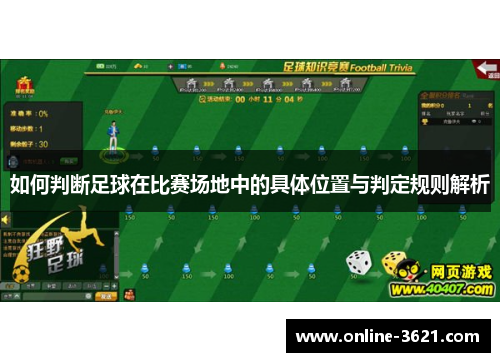 如何判断足球在比赛场地中的具体位置与判定规则解析
